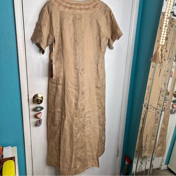 JSong collection linen embroidered new with tags high low - Picture 2 of 14